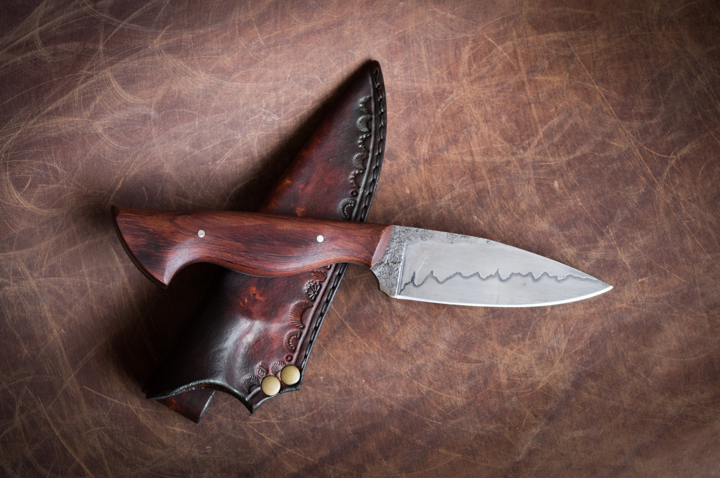 Damascus Tides: Hand Forged San Mai EDC