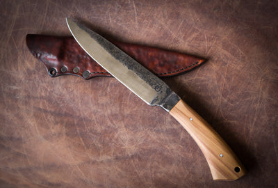 Rustic Legacy: Hand Forged Integral Keepsake Knife
