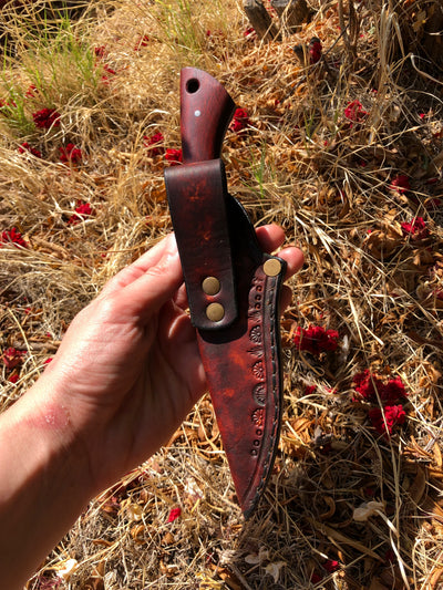 Wanderlust Damascus: Hand Forged 7 Layer Journey Blade
