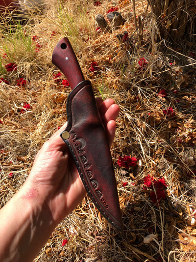 Wanderlust Damascus: Hand Forged 7 Layer Journey Blade