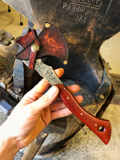 Nature's Embrace: Precision Integral Hand Forged Hatchet